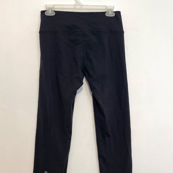 OLD TAG LULULEMON ATHLETICA Solid Black Wide Waistband Media Pocket Leggings 6 - Picture 8 of 16